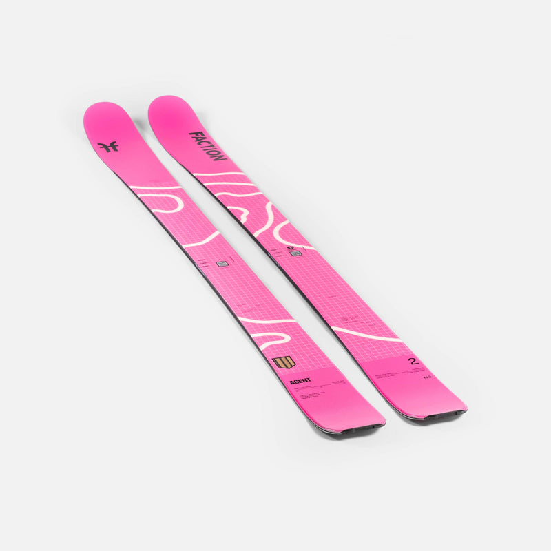 Faction Agent 2 blue free touring ski studio shot  2026