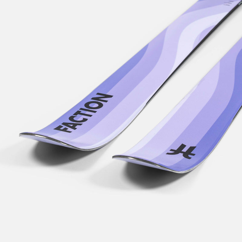 Close-up of purple Faction Dancer 2 all-mountain ski   2026