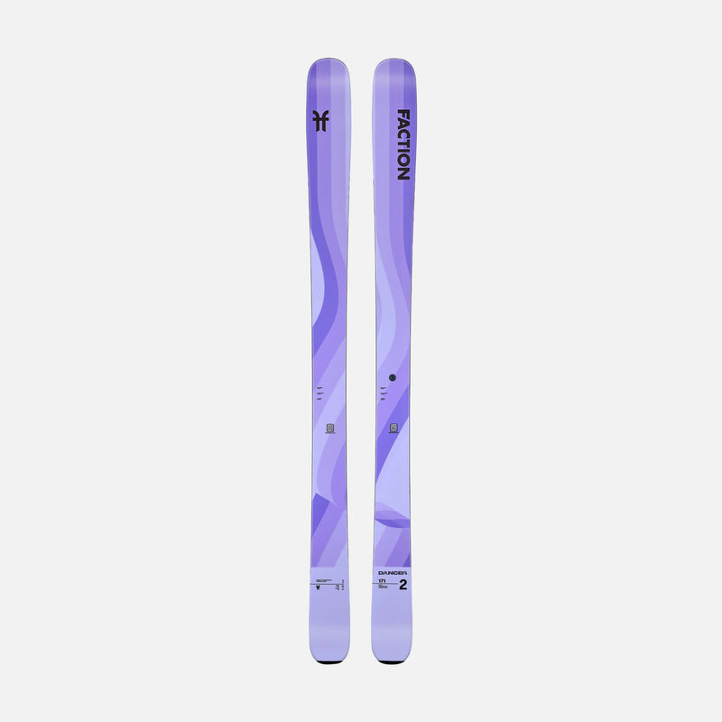 Topsheet of purple Faction Dancer 2 all-mountain ski   2026