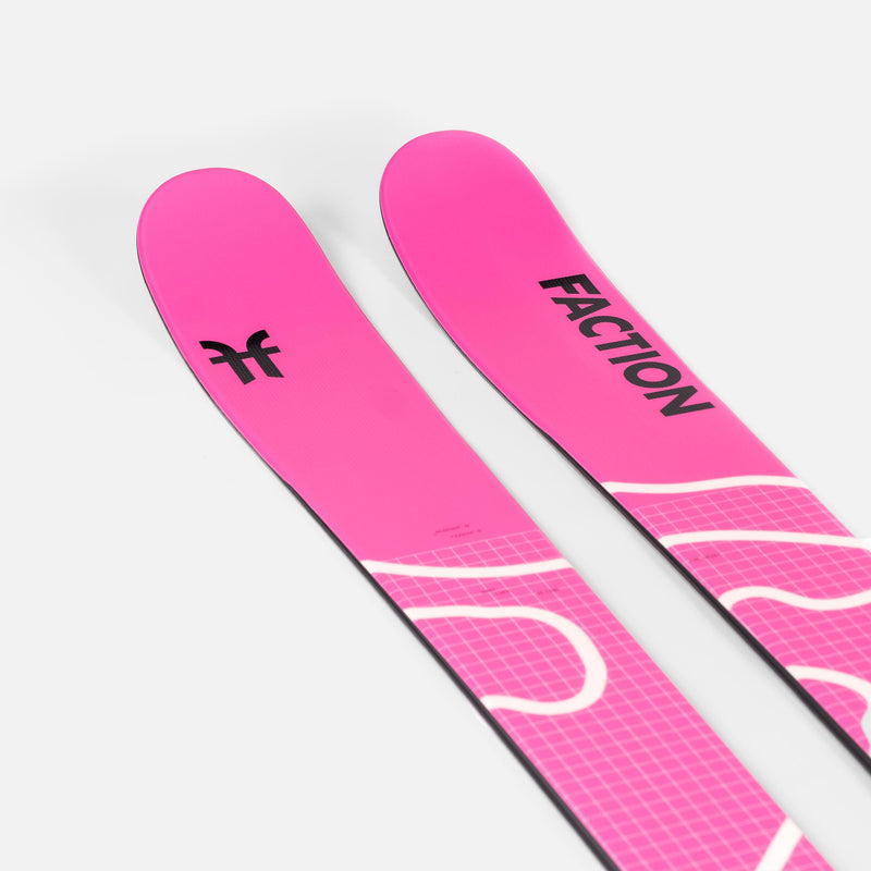 Faction Agent 2 blue free touring ski close up shot 2026