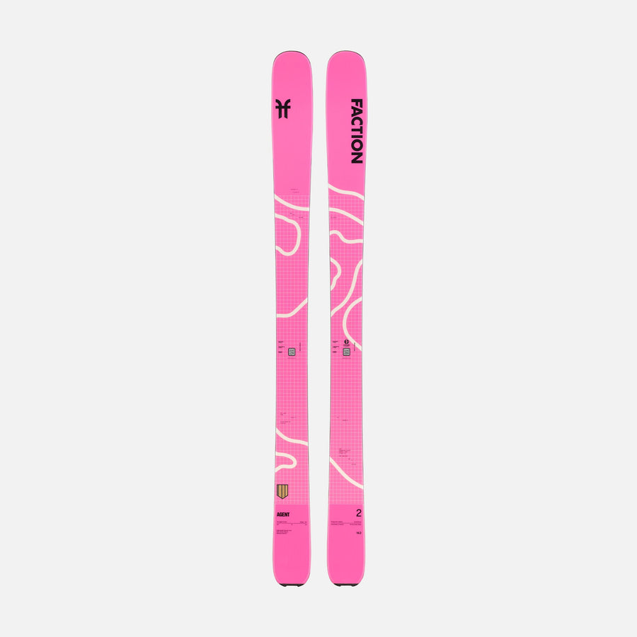 Faction Agent 2 blue free touring ski topsheet 2026