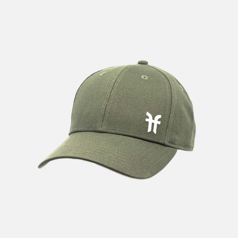 Faction skis green dad hat front