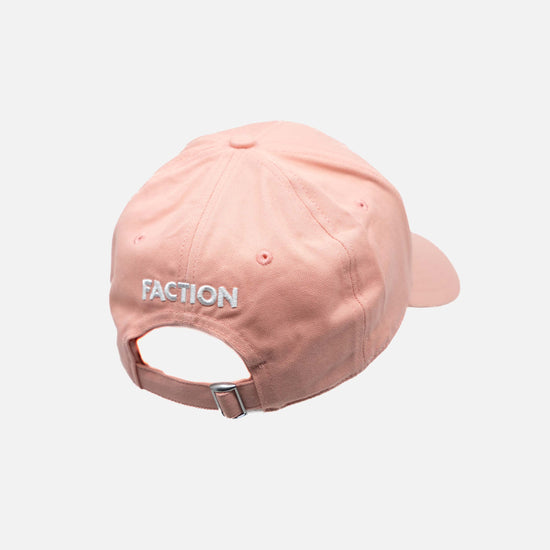 Faction skis pink dad hat back