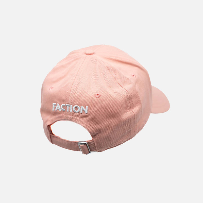 Faction skis pink dad hat back
