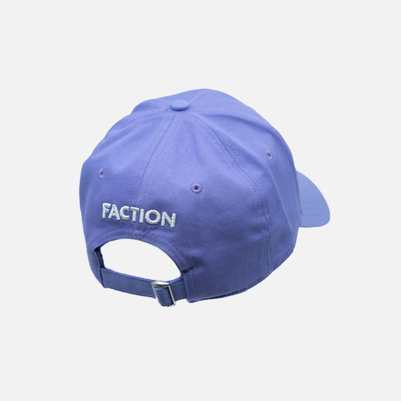 Faction skis purple dad hat back