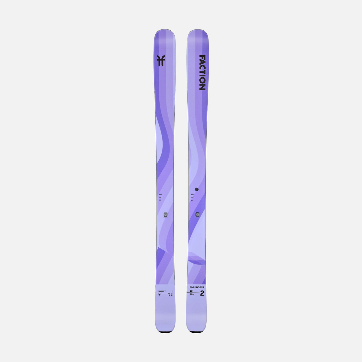 Topsheet of purple Faction Dancer 2 all-mountain ski   2026
