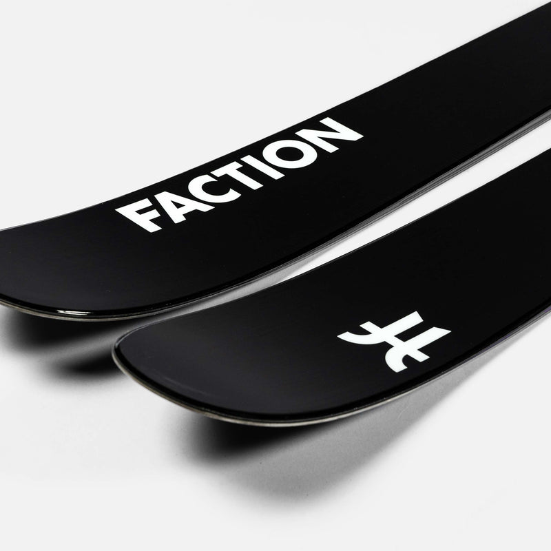 Close-up of Black and purple Faction La Machine 1 touring ski  2026