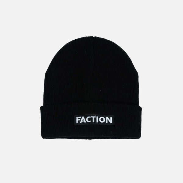 Logo Beanie - Black | Faction Skis