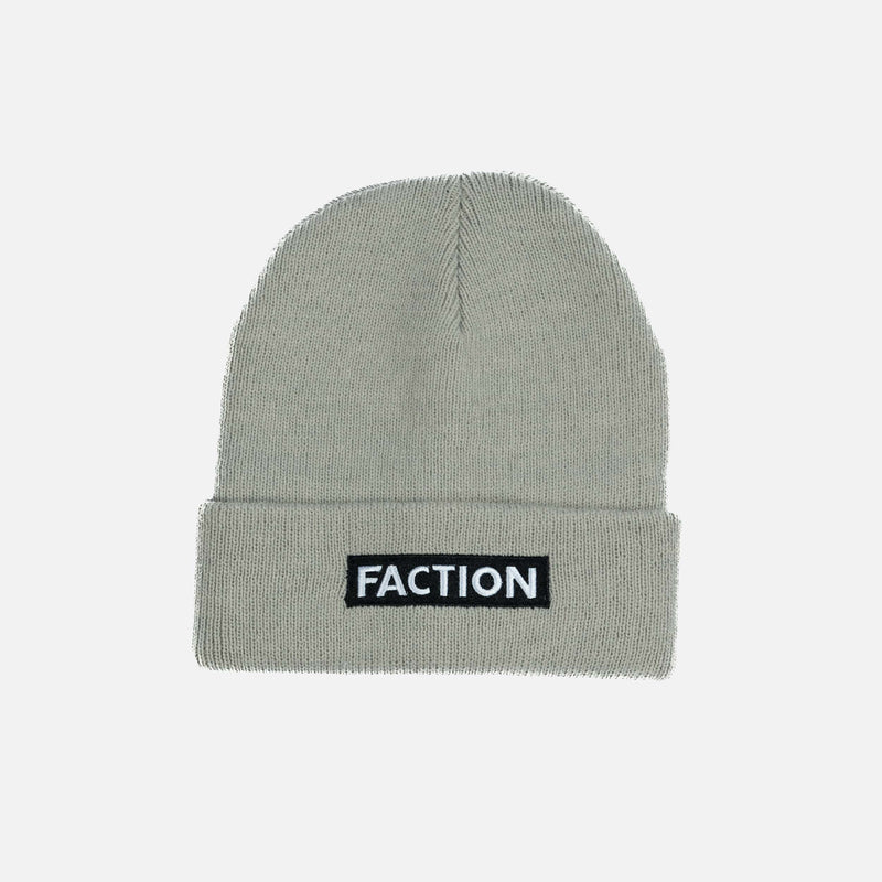 Faction skis logo beanie grey