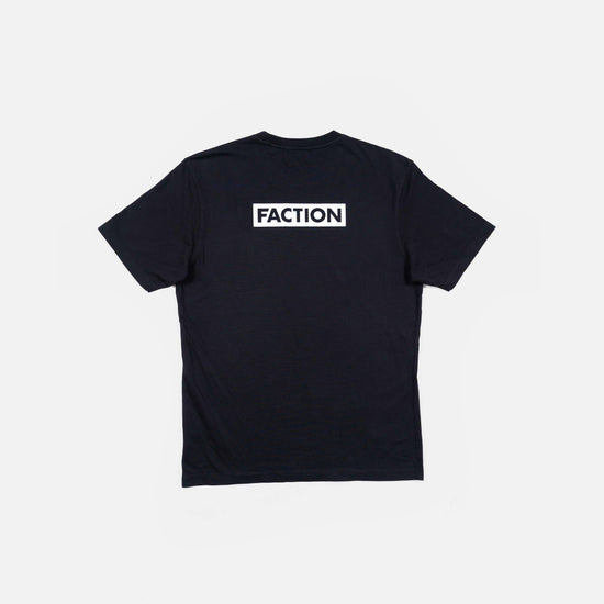 Faction skis black logo t-shirt back