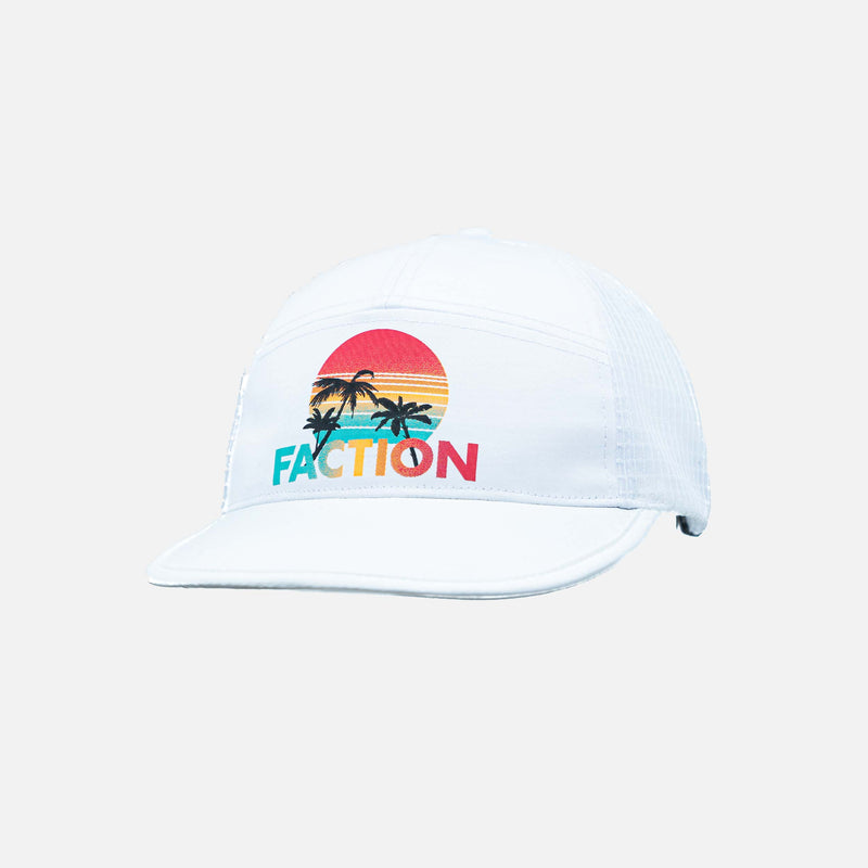 Faction skis white outcast lightweight hat front