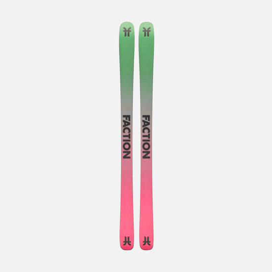 Freestyle black green and pink Faction Prodigy 1 ski base 2026 