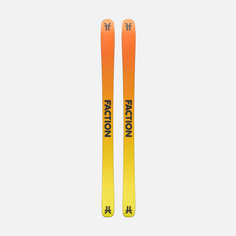 Freestyle and all-mountain black and yellow Faction Prodigy 2 ski base 2026