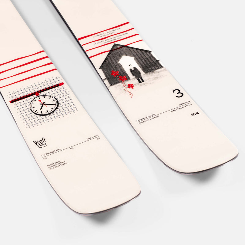 Faction Prodigy 3 Capsule freestyle and all-mountain ski studio close up shot 2026