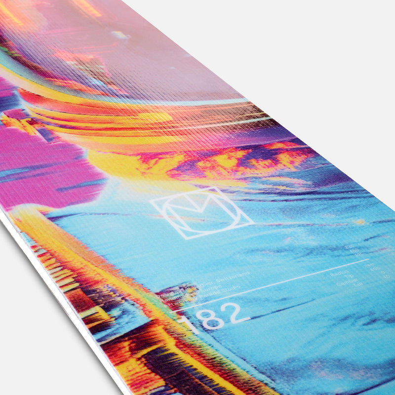 Faction Le Mono multicolor design freeride monoski close up shot 2027