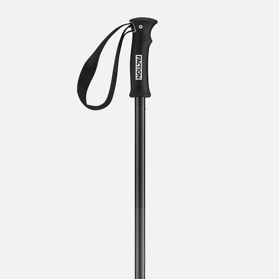 Black Faction Skis Dancer pole close-up ergonomic grip