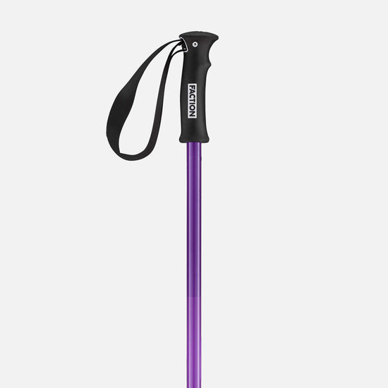 Purple Faction Skis Dancer pole close-up ergonomic grip