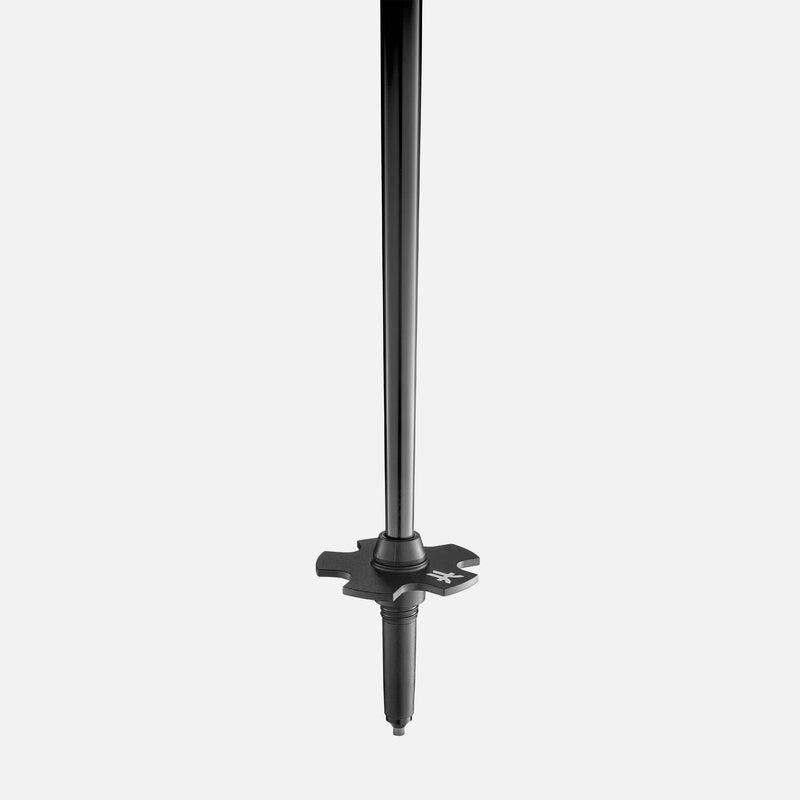 Black Faction Skis Faction poles close-up of all-mountain basket