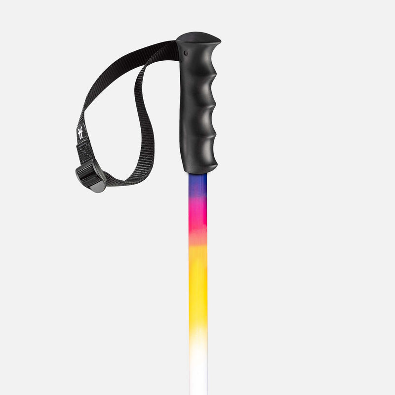 Faction Lite Pole white and colorful ski pole handle