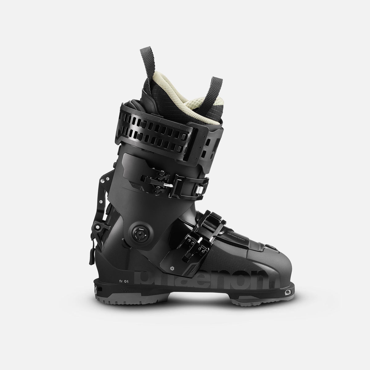 Phaenom fr 01 freeride touring ski boot 130 flex side view