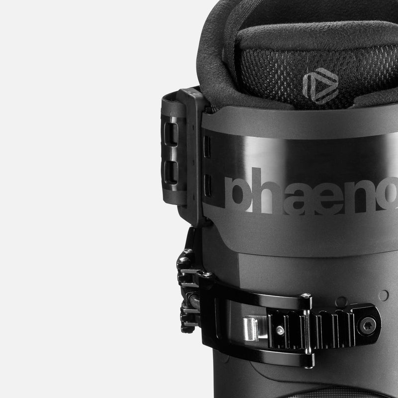 Phaenom 01 a youth / intermediate all mountain freeski ski boot 100 flex side view