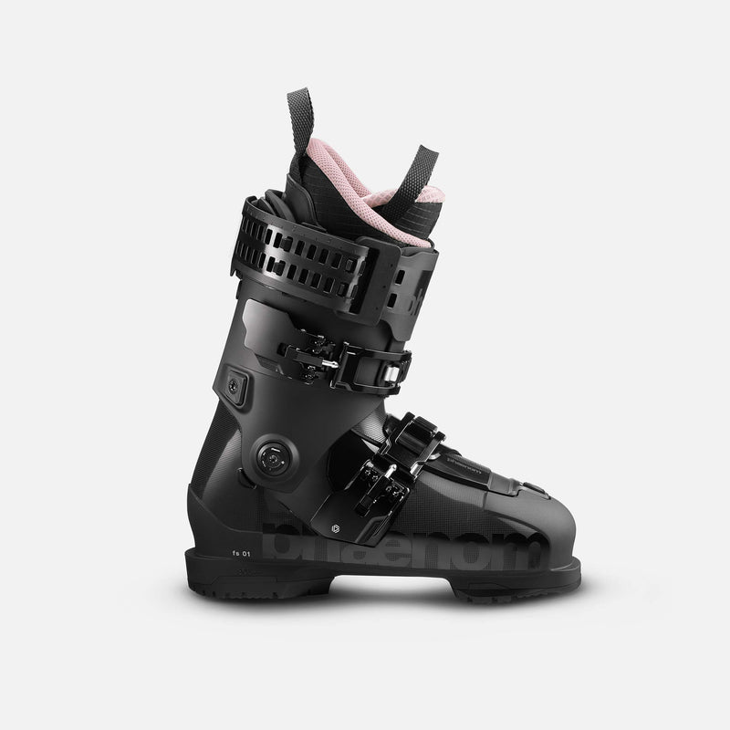 Phaenom fs 01 all mountain freeski ski boot 90 flex side view 